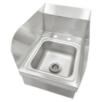 Thumbnail image #1 for IMC/Teddy CSW9-2D-SS Wall-Mounted Hand Sink, 12 x 14-1/2 in, with Faucet and Side Splashes