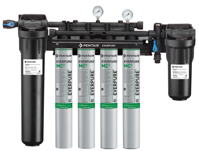 Product image #4 for Everpure High Flow CSR Quad-MC2 Commercial Water Filtration System with Low Pressure Alarm