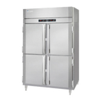 Thumbnail image #1 for Victory Refrigeration UltraSpec™ RS-2D-S1-EW-PT-HD-HC Two-Section Pass-Thru Reach-In Refrigerator, 55.6 cu. ft., Solid Half Doors, Stainless Steel