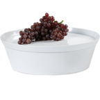 Thumbnail image #1 for G.E.T. Cabana CB-1035-W . . White Melamine Bowl Box Set with Reversible Lid/Tray, 91 oz, 10-1/4" Diameter Case of 6