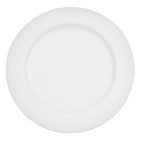 Thumbnail image #1 for CAC China Harmony HMY-22 Porcelain Round Plate with Embossed Rim, 8-1/4 Inch, Super White Case of 3 Dozen