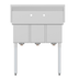 Thumbnail image #5 for KoolMore Three Compartment Stainless Steel Commercial Sink with Backsplash and Legs