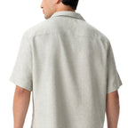 Thumbnail image #2 for Chef Works SBC01-SAG-S Men's Short-Sleeve Camp Shirt, Button Front, Sage, Small