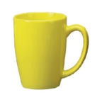 Thumbnail image #1 for International Tableware Cancun 8286-242 Ceramic Coffee Cup, 14 oz, Yellow, With Handle Case of 3 Dozen