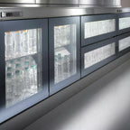 Thumbnail image #2 for Oscartek REFRIGERATED COUNTERS RC3000B 6-Door Stainless Steel Worktop Refrigerated Counter, 118", Remote Refrigeration