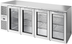 Thumbnail image #5 for True Premier Bar Four-Section Refrigerated Back Bar Cooler with 4 Locking Glass Doors, 92-Inch Wide