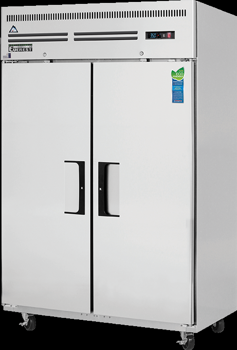 Product image #5 for Everest Refrigeration ESR2 Two-Section Reach-In Refrigerator, 48 Cu. Ft., Self-Contained Top-Mounted, Stainless Steel