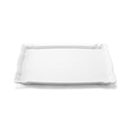 Thumbnail image #2 for Steelite International Delfin, Supermarket DFTRC1713CF020 Rectangular Melamine Serving Tray, Café White, 17 x 13 x 1-1/4 in