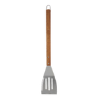 Thumbnail image #1 for Chef Master Mr. Bar-B-Q 02150Y Finger Grip Spatula, 21-Inch, 1.8mm Mirror-Polished Stainless Steel Head, Rosewood Stain Handle Case of 6