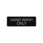 Thumbnail image #1 for CAC China SCE3-HW06 Hand Wash Only Compliance Sign, English, 9 x 3 in, Plastic, Self-Adhesive Case of 144