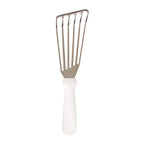 Thumbnail image #1 for Alegacy Foodservice Products PC1517WHCH Fish Turner, 7" Slotted Straight-Edge Blade, White Polypropylene Handle Case of 12
