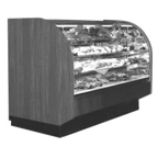 Thumbnail image #1 for RPI Industries Express SCXD77R Deli Case, 77-5/8" L, Self-Contained Refrigeration, Full-Service, Curved Glass Front, 2 Shelves