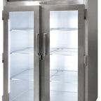 Thumbnail image #1 for Traulsen Spec-Line G21010M Two-Section Glass-Door Merchandiser Reach-In Refrigerator, 46.9 cu. ft., Self-Contained Top-Mounted Refrigeration