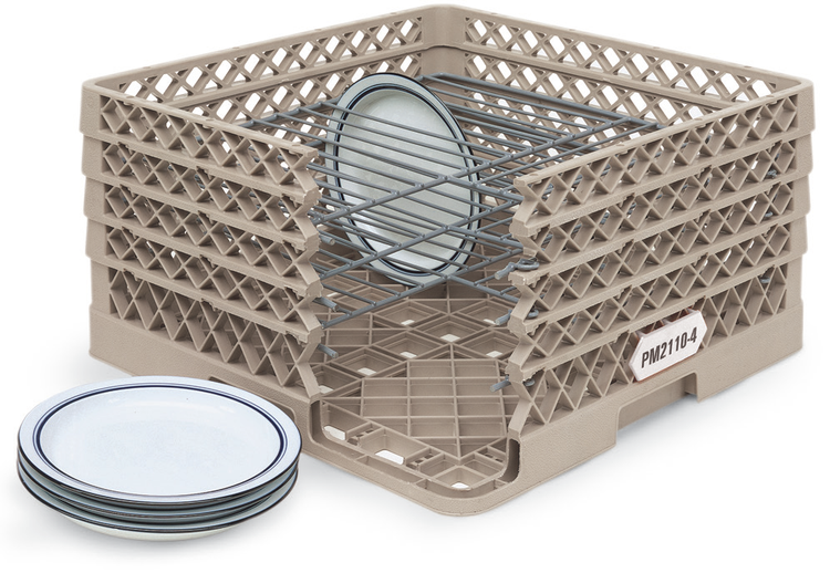 Product image #2 for Vollrath Plate Crate® 21-Plate Dishwasher Rack with 4 Extenders