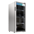 Thumbnail image #1 for Imbera VRS04 Glass Door Merchandiser Refrigerator, Single Door, Stainless Steel Frame, 5.16 cu. ft.