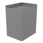 Thumbnail image #1 for Glastender, Inc. Elevation E-CIR-24/30R Underbar Inside Corner Drainboard, 90° Angle, Stainless Steel, No Legs