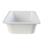 Thumbnail image #1 for Thunder Group GN1124W 1/2 GN Melamine Food Pan, 4 in Deep, White Case of 16