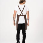 Thumbnail image #2 for Chef Works ABS04-ESP-0 Bib Canvas Apron, Espresso, 80% Recycled Polyester/20% Cotton, 2 Hip Pockets, Detachable Straps