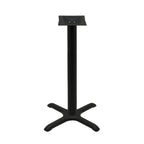 Thumbnail image #1 for Oak Street B22-CTR Counter-Height Steel Table Base, 22" x 22" Base Spread, 3" Column, Black Finish