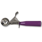 Thumbnail image #1 for Alegacy Foodservice Products AL12640 Food Disher #40, 7/8 oz, Thumb Press, Stainless Steel with Purple Handle