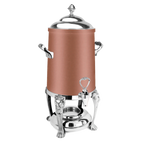 Thumbnail image #1 for Eastern Tabletop Lion-Head 3201LHCP Coffee Urn, 1-1/2 Gallon, Tower-Style Lid, Copper Finish, Canned Heat