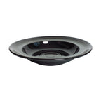 Thumbnail image #1 for Tuxton China Concentrix CBD-090 12 oz Black Ceramic Soup Bowl, 9" Round, Rimmed Case of 2 Dozen