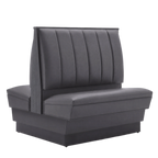 Thumbnail image #1 for ATSMFG ATS AT&S-AD-LX42-6CH GR8 Alex Vinyl Standard Booth, double, 48" long x 42" high, 6-channel back, removable sinuous spring double-stitch