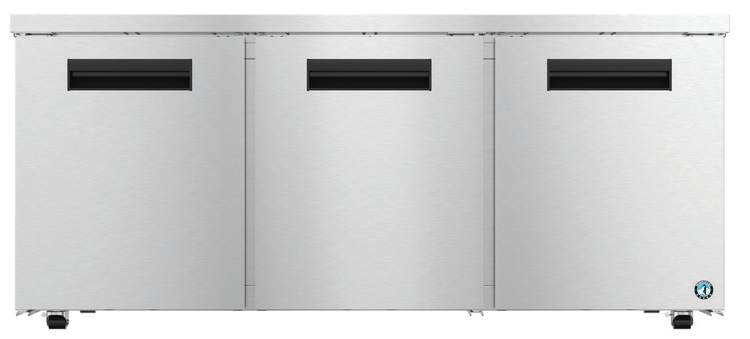 Product image #6 for Hoshizaki Steelheart UR72B-LP Three-Door Low Profile Undercounter Reach-In Refrigerator, 72-Inch Wide, Stainless Steel