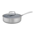 Thumbnail image #2 for Zwilling J.A. Henckels Clad CFX 1017270 3 qt Ceramic Nonstick Sauté Pan, 9-1/2" Diameter, with Lid, Riveted Handle