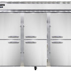 Thumbnail image #1 for Continental Refrigerator 3RENPTHD-SD-GD Three-Section Pass-Thru Reach-In Refrigerator, 85.5" Wide, Solid Front/Glass Rear Doors