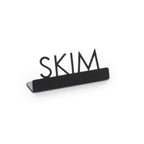 Thumbnail image #1 for American Metalcraft SBSK3 Metal Laser-Cut Table Sign, Black, 0.875"W x 3"D x 1.25"H Case of 144