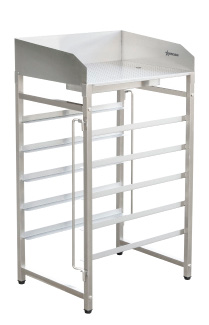 Product image #2 for Stainless Steel French Fry Standing Dump Station with Perforated Top