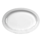 Thumbnail image #1 for Thunder Group Nustone NS510W White Melamine Oval Platter, 9-1/2" x 6-3/4" Case of 4 Dozen
