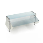 Thumbnail image #1 for Duke Manufacturing TS422-60 Single-Sided Stainless Steel Food Shield, 59-1/2"W, Adjustable Full-/Self-Service, Tempered Glass