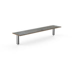 Thumbnail image #1 for Steelite Mogogo, Modular MGCIAF06GSXX Modular Classic Bar Shelf, Grey Slate Laminate, 71 x 14-1/2 x 12-1/2 in.