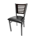 Thumbnail image #1 for Oak Street SL2150CCS-5 Stackable Dining Chair, 5-Line Birch Plywood Back, Welded Steel Frame, Seat to Be Specified