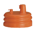 Thumbnail image #1 for TableCraft Products PourMaster N16X Low Profile Pour Bottle Top, Polypropylene, Orange, Dishwasher Safe Case of 140