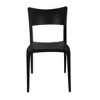 Thumbnail image #1 for G & A Commercial Seating 270 Indoor/Outdoor Stacking Side Chair with Resin Frame, Resin Seat, and Solid Poly Back