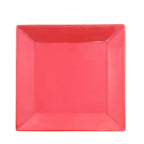 Thumbnail image #1 for CAC China Color Arts KC-8-R 8-Inch Red Square Ceramic Plate Case of 2 Dozen
