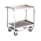 Thumbnail image #1 for Lakeside Manufacturing Tough Transport 943 Stainless Steel 2-Tier Utility Cart, 39"W x 22-3/4"D x 37-3/8"H, 1000 lb Capacity