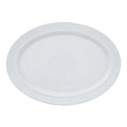 Thumbnail image #1 for Reserve by Libbey - Parisian 113351 Porcelain Oval Platter, 13" x 9.5", Coupe Rim, White