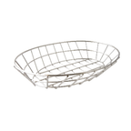 Thumbnail image #1 for G.E.T. Clipper Mill 4-20144 Chrome-Plated Oval Grid Serving Basket, 9-3/4 x 6-1/4 x 2-1/4 in. Case of 24
