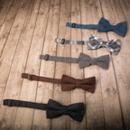 Thumbnail image #1 for Chef Works TBN01-BSL-0 Bow Tie, Adjustable Neck Strap, One Size, 50/50 Polyester/Linen, Gray