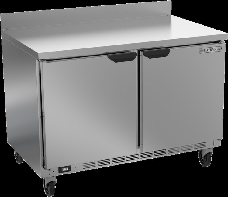 Product image #6 for Beverage Air WTR48AHC 48-Inch Two-Section Solid Door Worktop Refrigerator