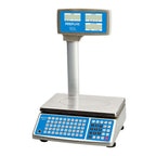 Thumbnail image #1 for USR Brands Prepline PSPT40 Digital Price Computing Scale with Tower, 40 lb Capacity, Stainless Steel Platter, Rechargeable Battery/AC