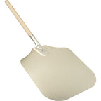Thumbnail image #1 for AllPoints Foodservice Parts & Supplies 85548 Large Rectangular Pizza Peel, 14" x 16" Blade, 21-3/4" Wooden Handle
