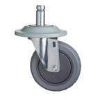 Thumbnail image #1 for 1880 Hospitality Focus Foodservice FTPRCST5C 5-Inch Thermoplastic Rubber Stem Caster, Swivel, No Brake, 250-lb Capacity Case of 4
