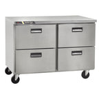 Thumbnail image #2 for Traulsen Dealer's Choice CLUC-48R-DW Compact Undercounter Refrigerator, 48" Wide, 4 Drawers, Stainless Steel, Rear-Mount Self-Contained
