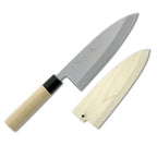 Thumbnail image #1 for Korin Inc Suisin HSU-SAKDE-180 Deba Knife, 7" (18cm), Right-Handed, Single-Edge, Forged White Carbon Steel, Wood Handle
