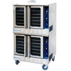 Thumbnail image #1 for USR Brands Standard Range SR-COG-DBL Natural Gas Double-Deck Convection Oven with Thermostatic Controls, Casters & Stainless Steel Front/Sides